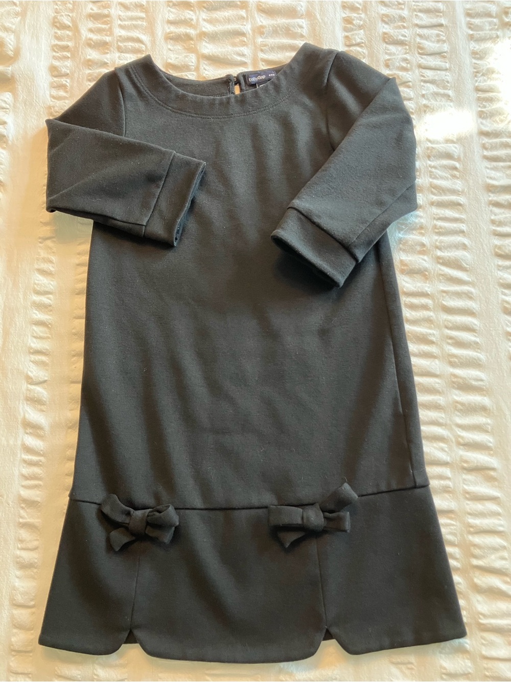 GAP Black Bow-Trim Formal Girls Dress